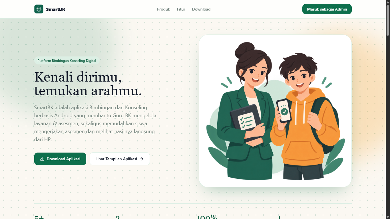 Mockup aplikasi SmartBK
